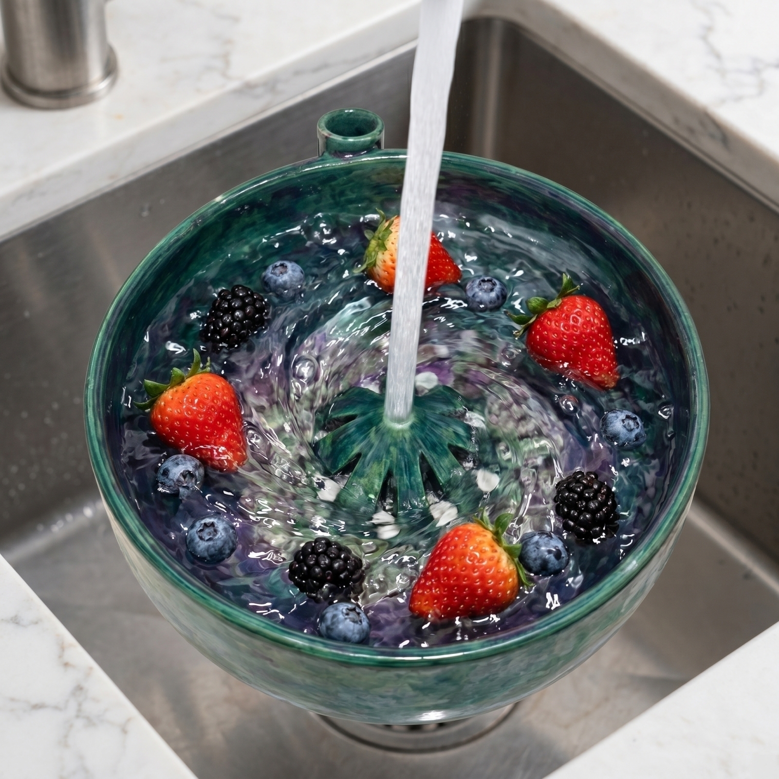Kitchen Gadgets Healthy Eating - Automatic Berry Vortex Bowl Vegetable Fruit
