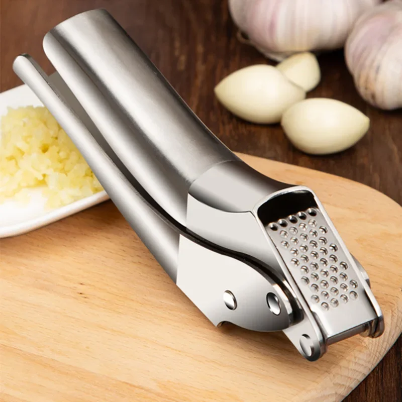 Kitchen Gadgets Smart - Easy Squeeze Garlic Press, Heavy-duty 18/8
