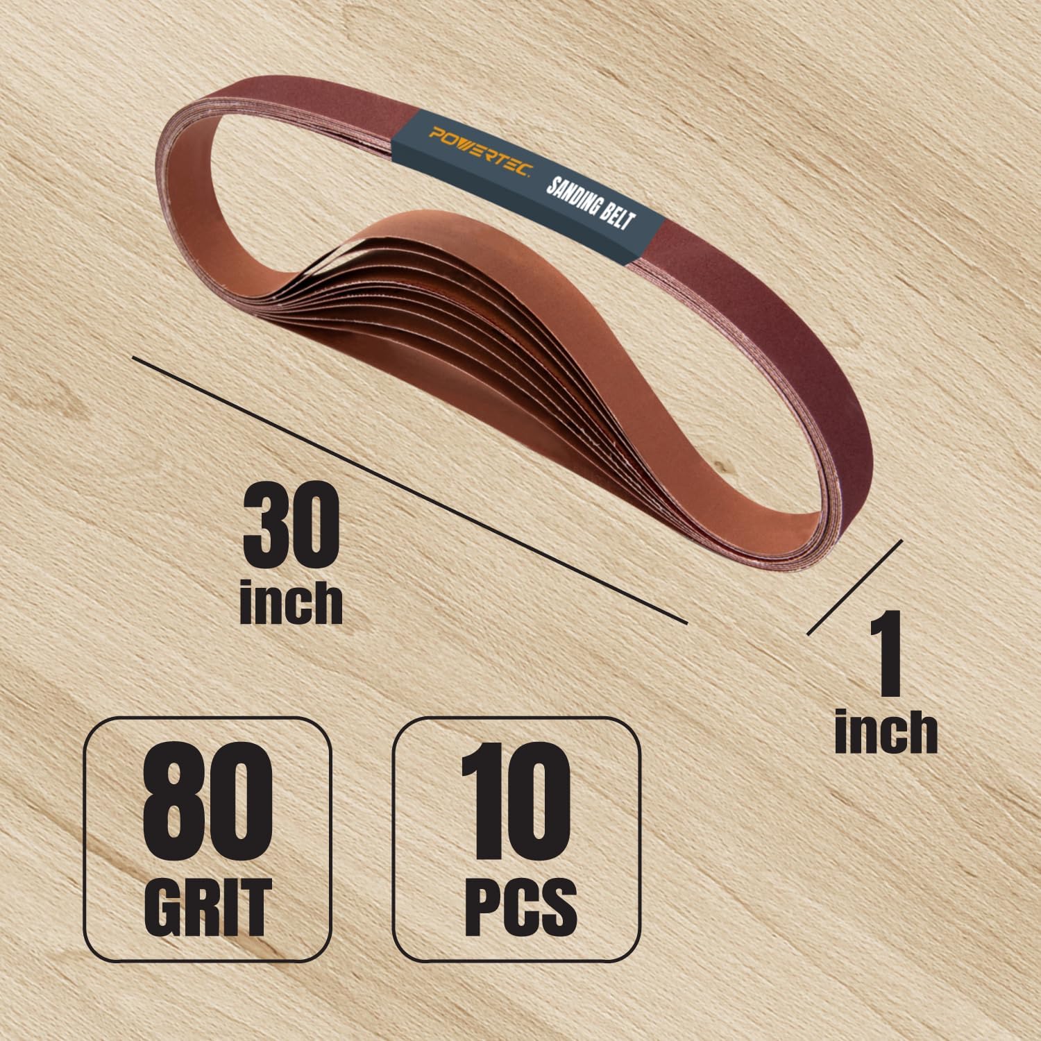 1x30 Sanding Belts 10 Pack, 80 - Knife Sharpener incelemesi ve fiyatı