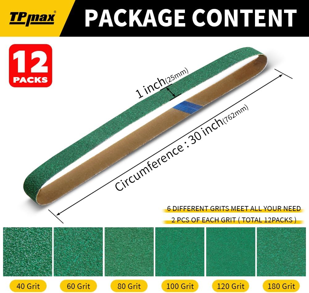 12 Pack 1x30 Inch Zirconia Cer - Knife Sharpener incelemesi ve fiyatı