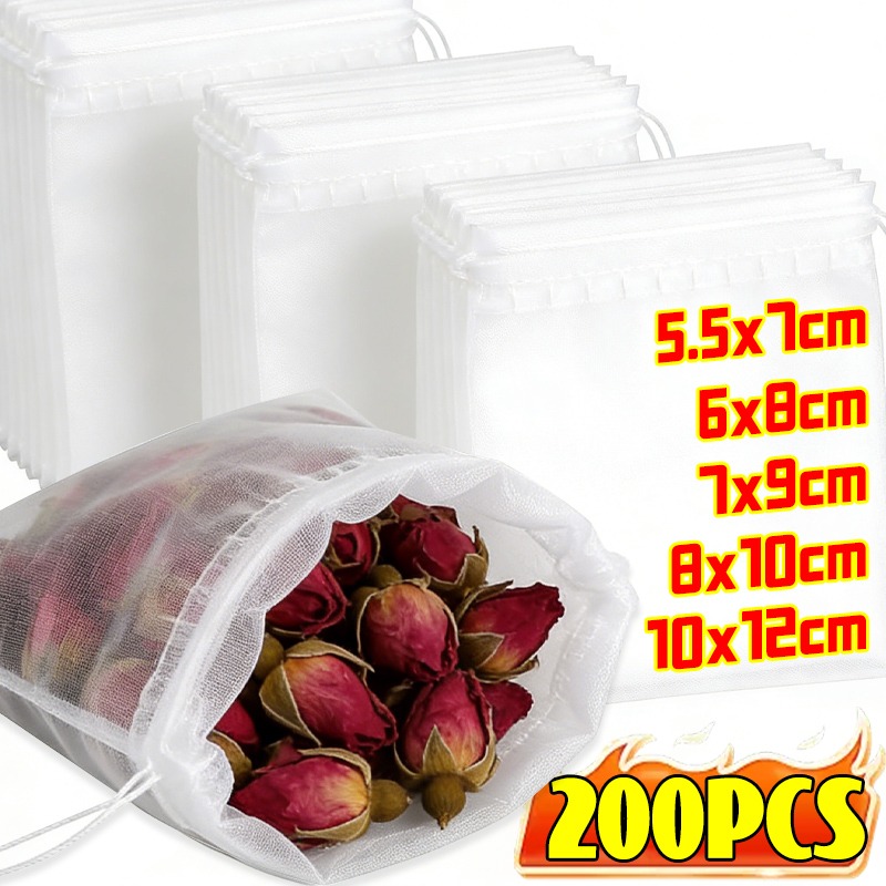 200/50Pcs Nylon Tea Bags Small - Kitchen Gadgets Sale incelemesi ve fiyatı